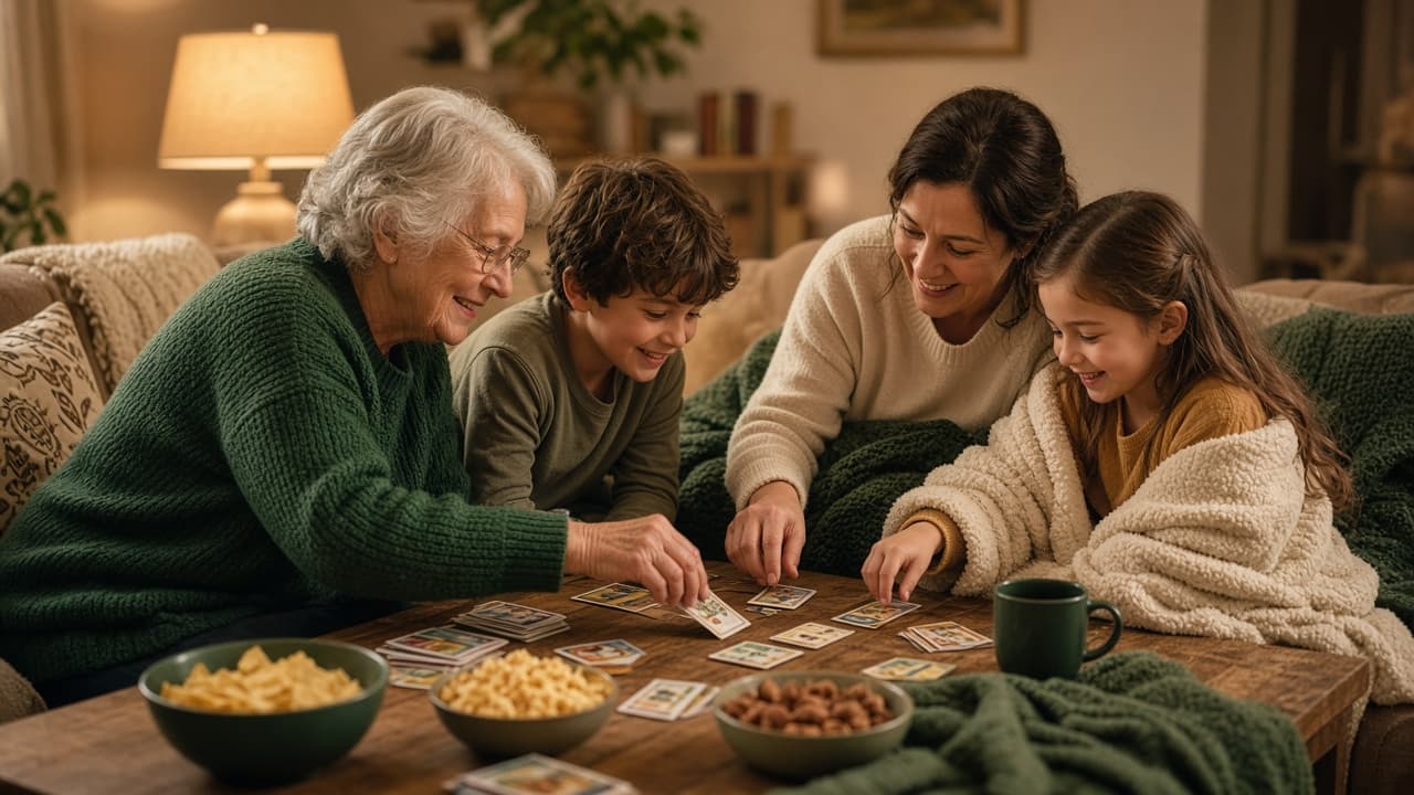 Family board game night